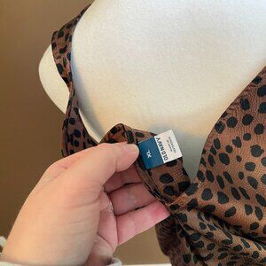Old Navy leopard print silky tank top